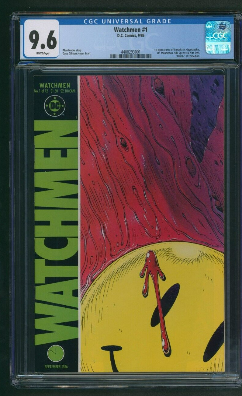 Watchmen #1 CGC 9.6 White Pages DC Comics 1986 1st app. Rorshcach