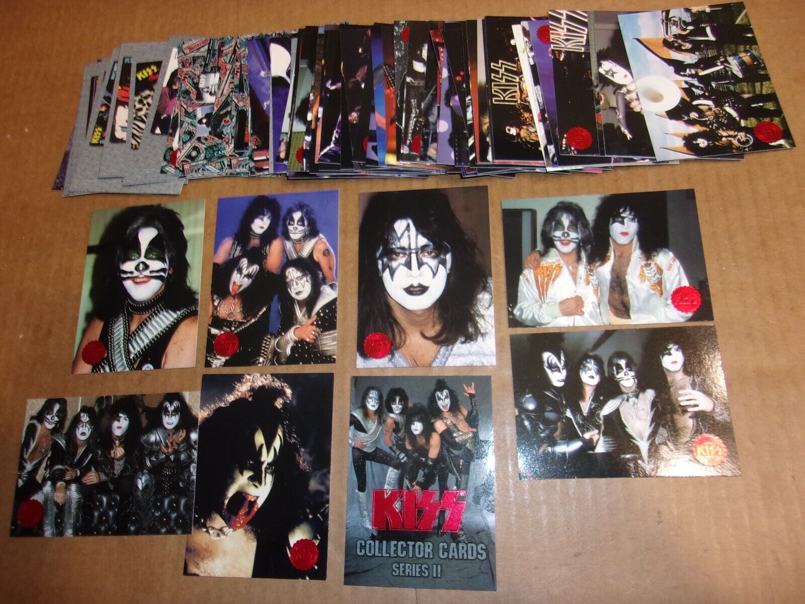 KISS 1998 Cornerstone RED FOIL Official Trading Card Full Set 90 Great Pictures