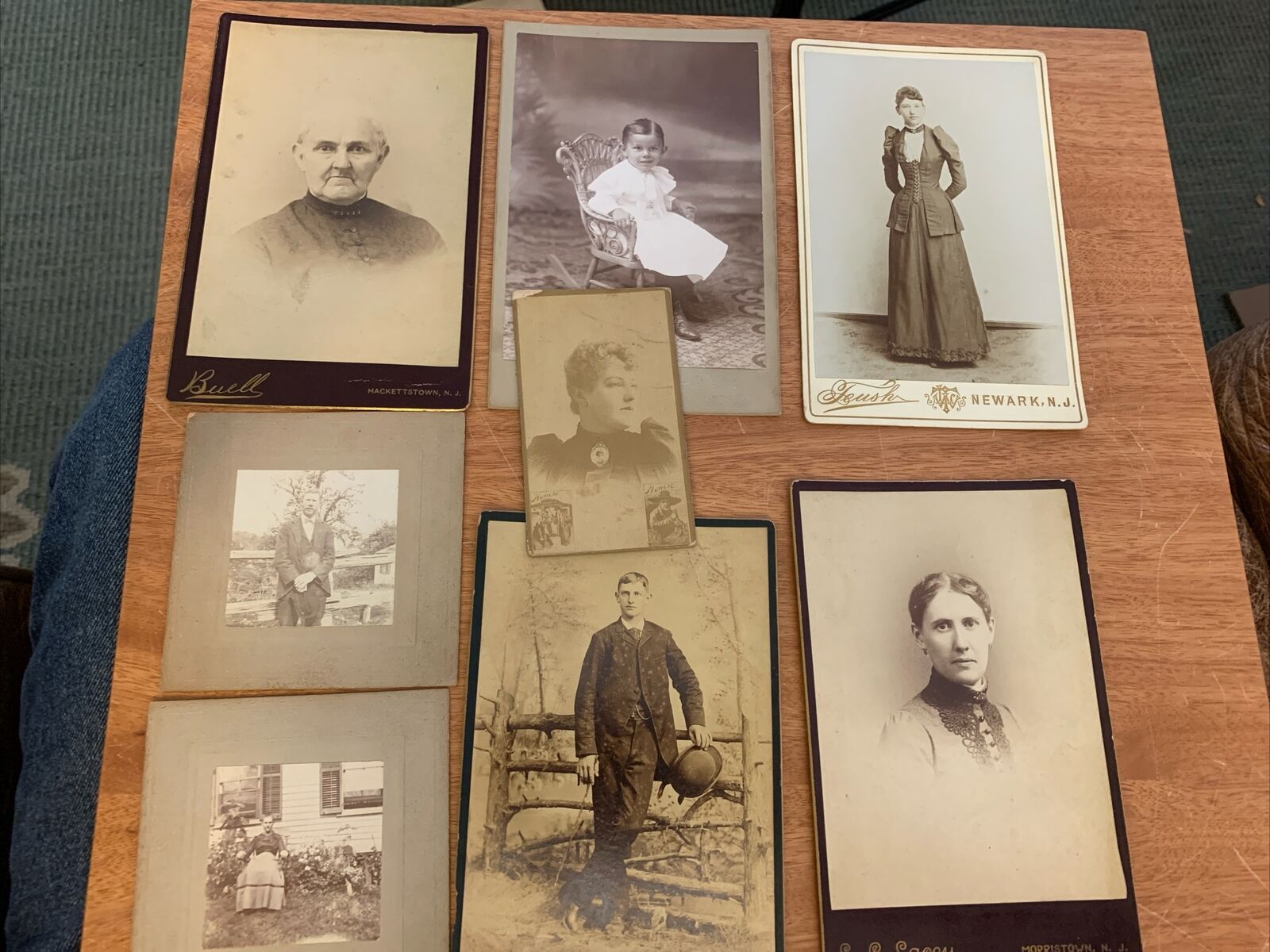 Lot Antique Victorian CDV Card & Cabinet Photos