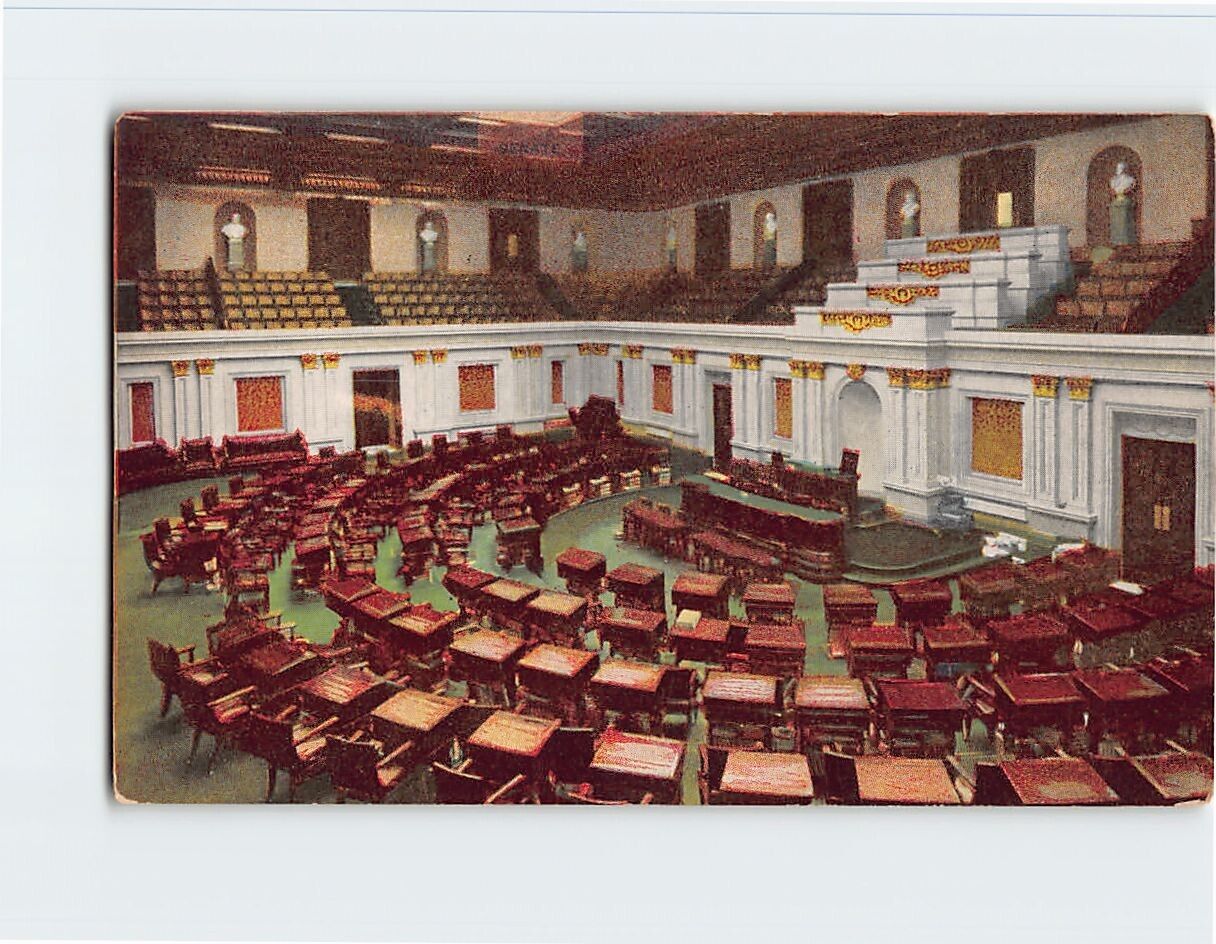 Postcard Senate chamber US capitol Washington DC