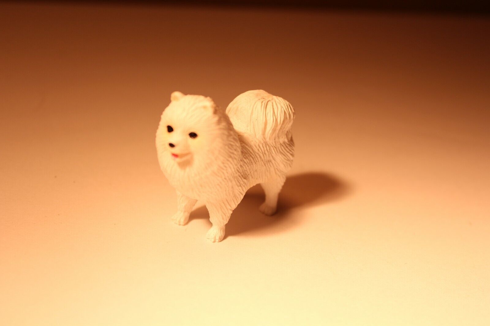 Miniature Dog Figurine Mini Figure Pomeranian Toy Decoration Pom Cake Topper