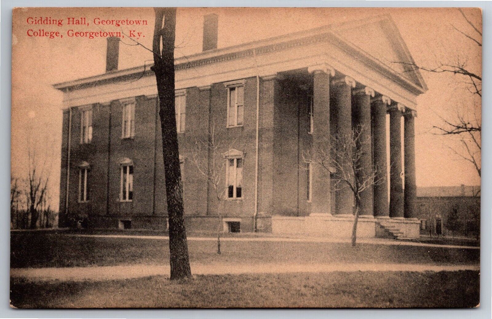 Postcard Georgetown KY Georgetown College Gidding Hall