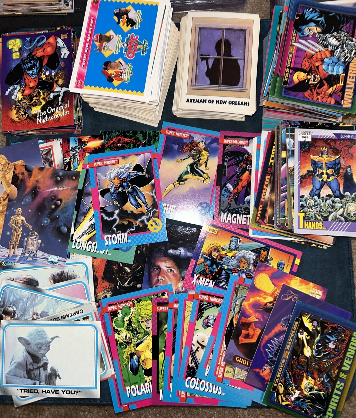 Huge Non Sports Trading cards Variety Comic Cards Marvel Star Wars Horror More