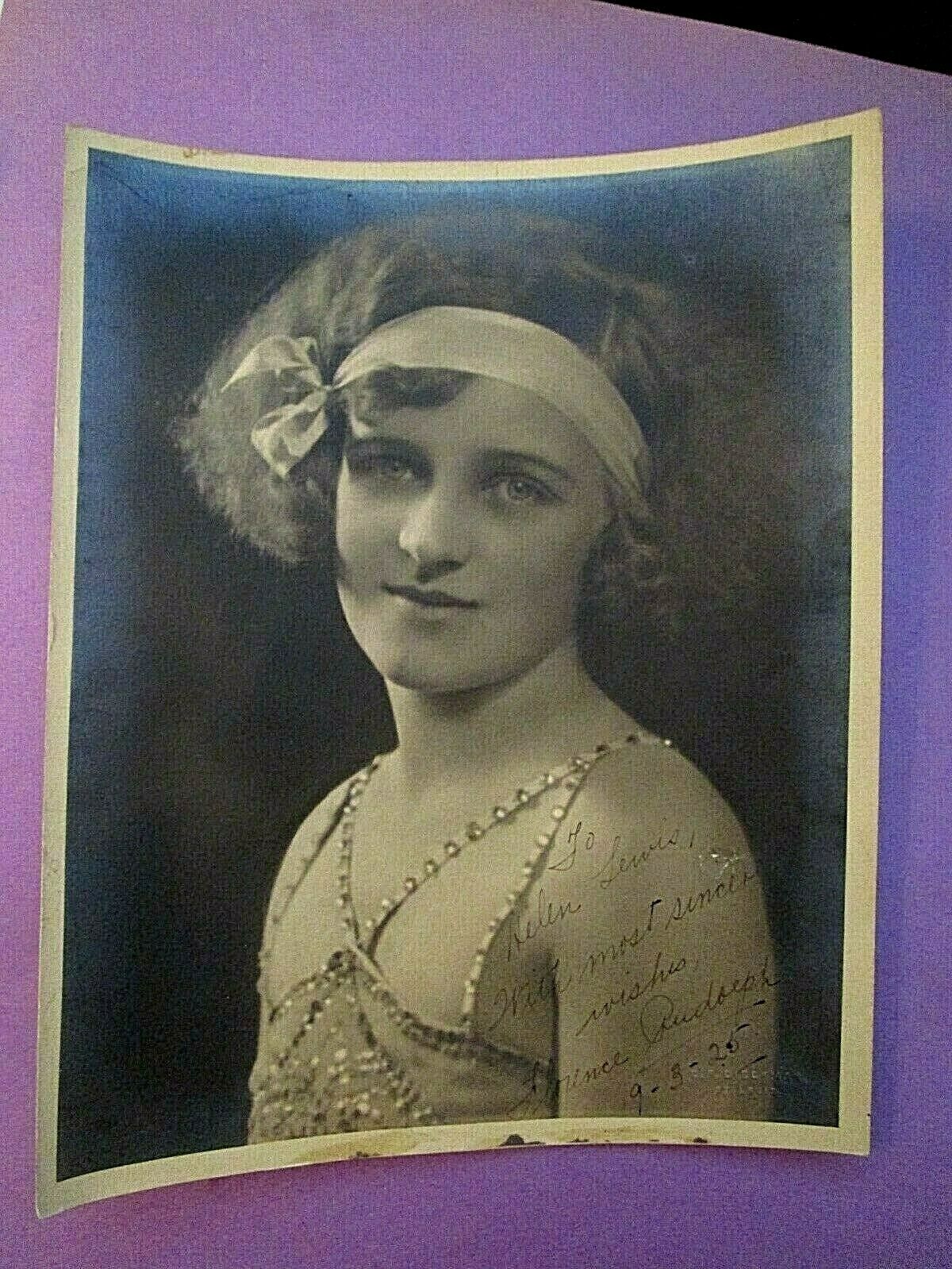 1925 FLORENCE RUDOLPH SIGNED PHOTO Metropolitan Opera Dancer C.F.DIECKMAN Photo
