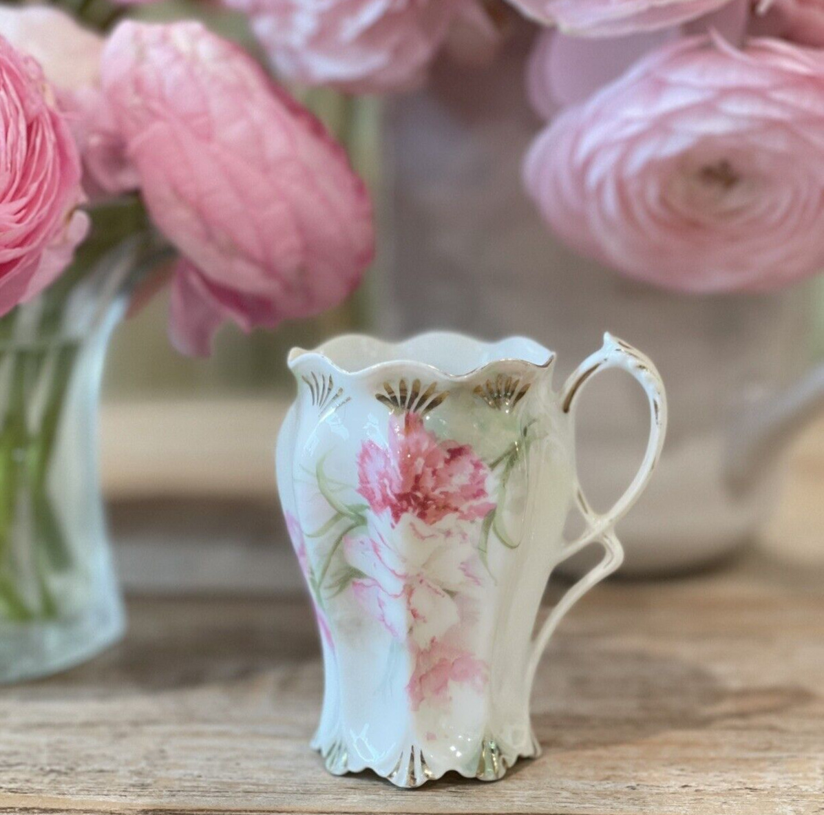 RS Prussia Carnation Delicate Tea Cup