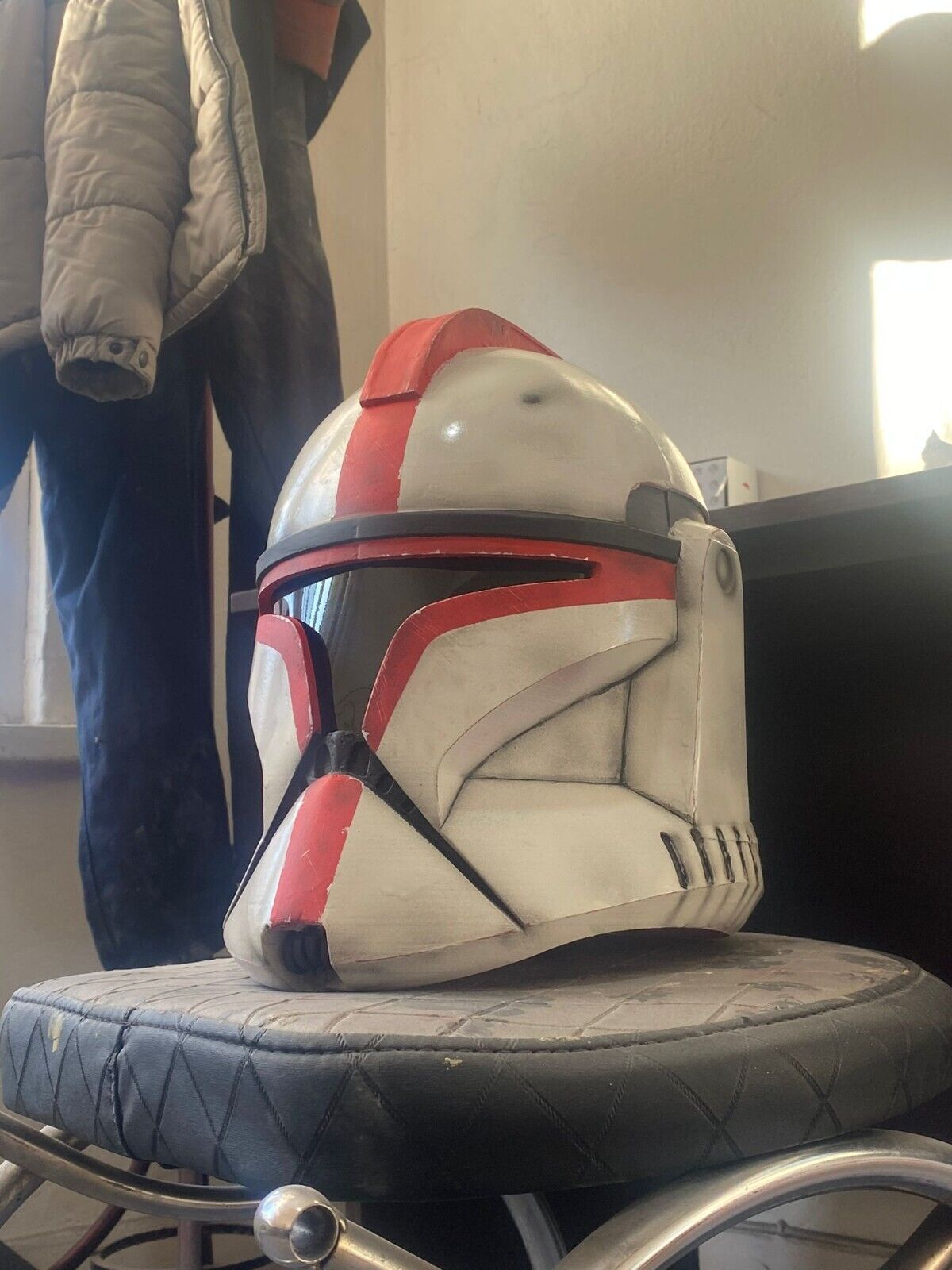 Star Wars Phase 1 Clone Trooper Captain Helmet 1:1 Life Size 3D Custom