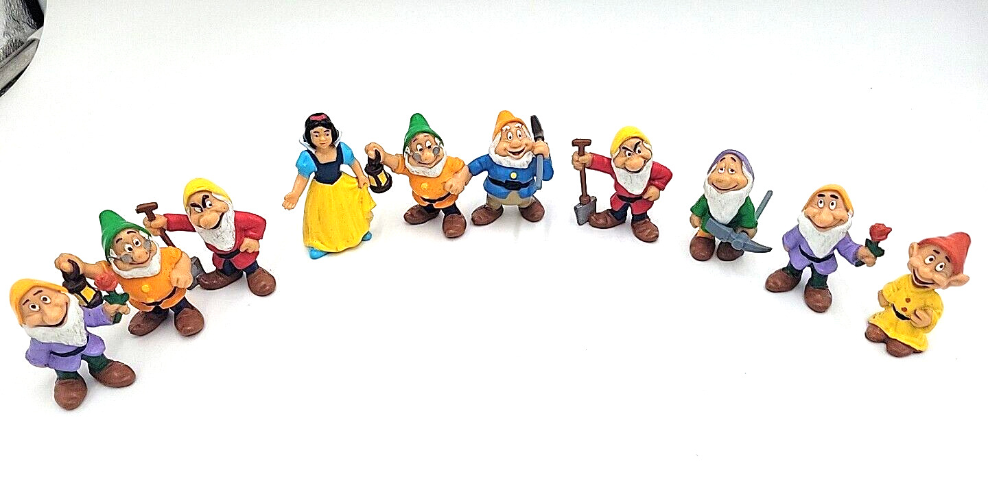 Disney Bully Snow White Seven Dwarfs PVC Figures 2”  1982 VTG REPLACEMENT Pieces
