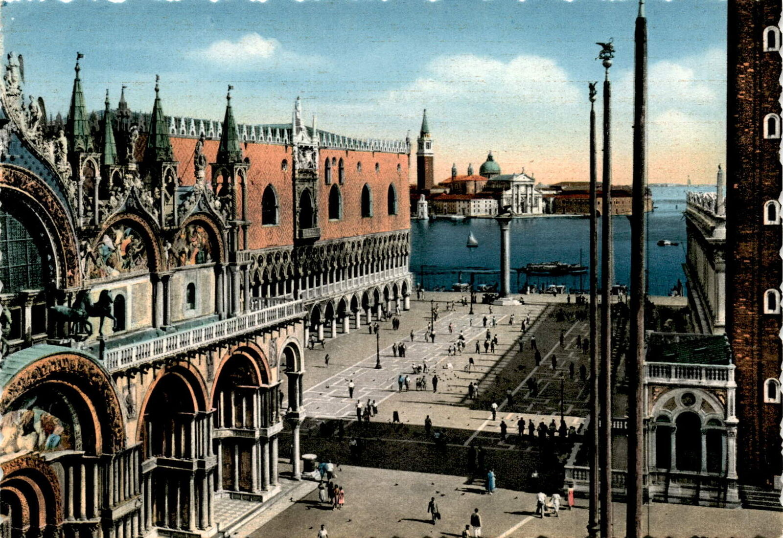 Piazzetta San Marco, Venice, Italy, San Giorgio island, Stab Graf Postcard