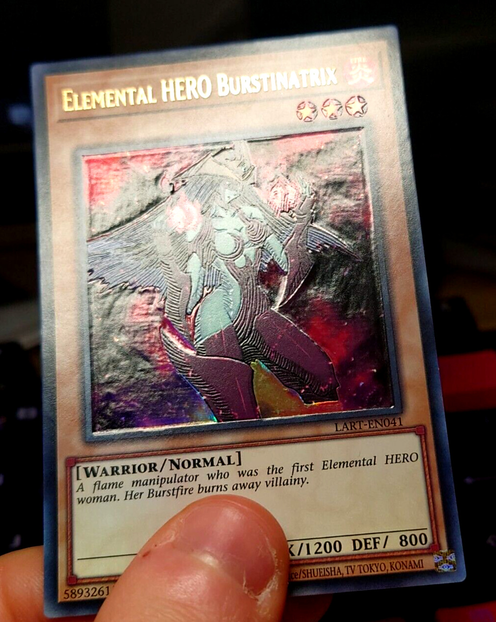 Yu-Gi-Oh Ultimate Rare Style Elemental Hero Burstinatrix