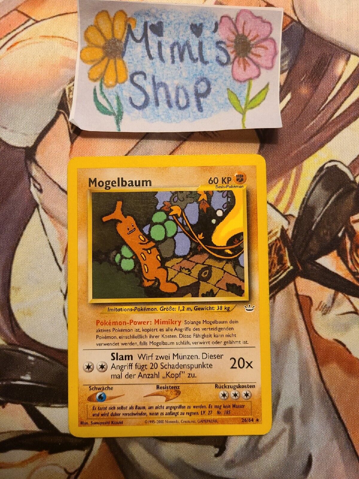 GERMAN Pokémon Card Sudowoodo Trade Card 26/64 Neo Revelation Vintage  1995-2000