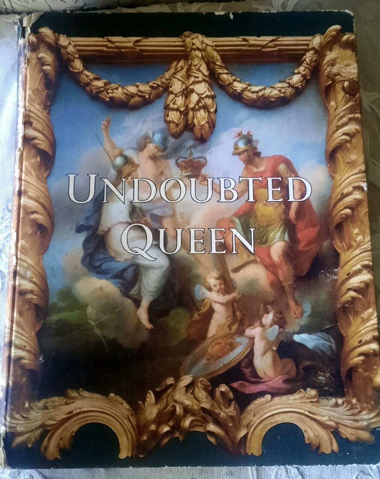 Undoubted Queen Antique 10x12 Hardbound Book, Photos of * Her Majesty's Reign *