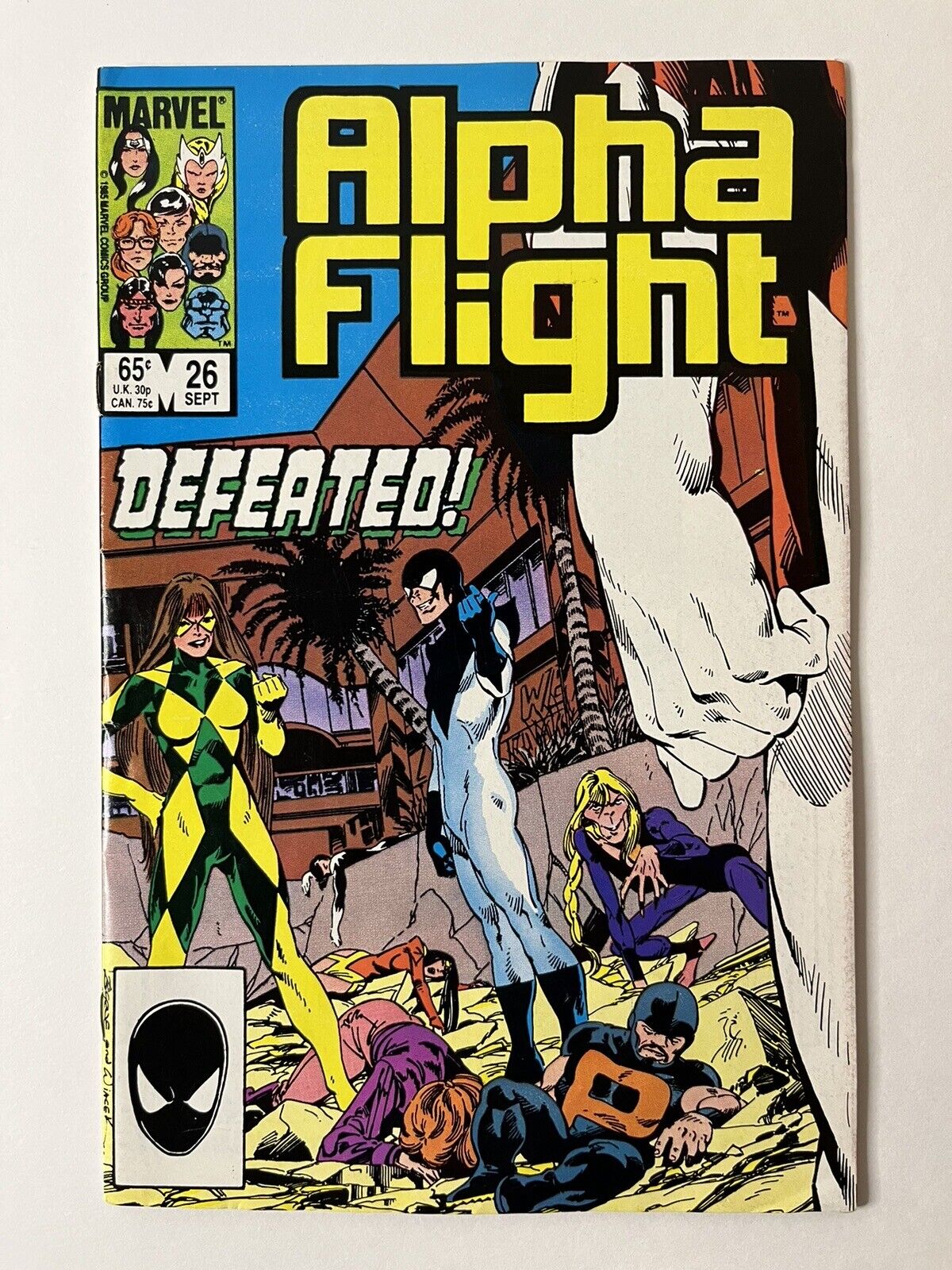 ALPHA FLIGHT # 26  September 1985 ✅ John Byrne art ✅ Marvel Comics ✅ Copper Age