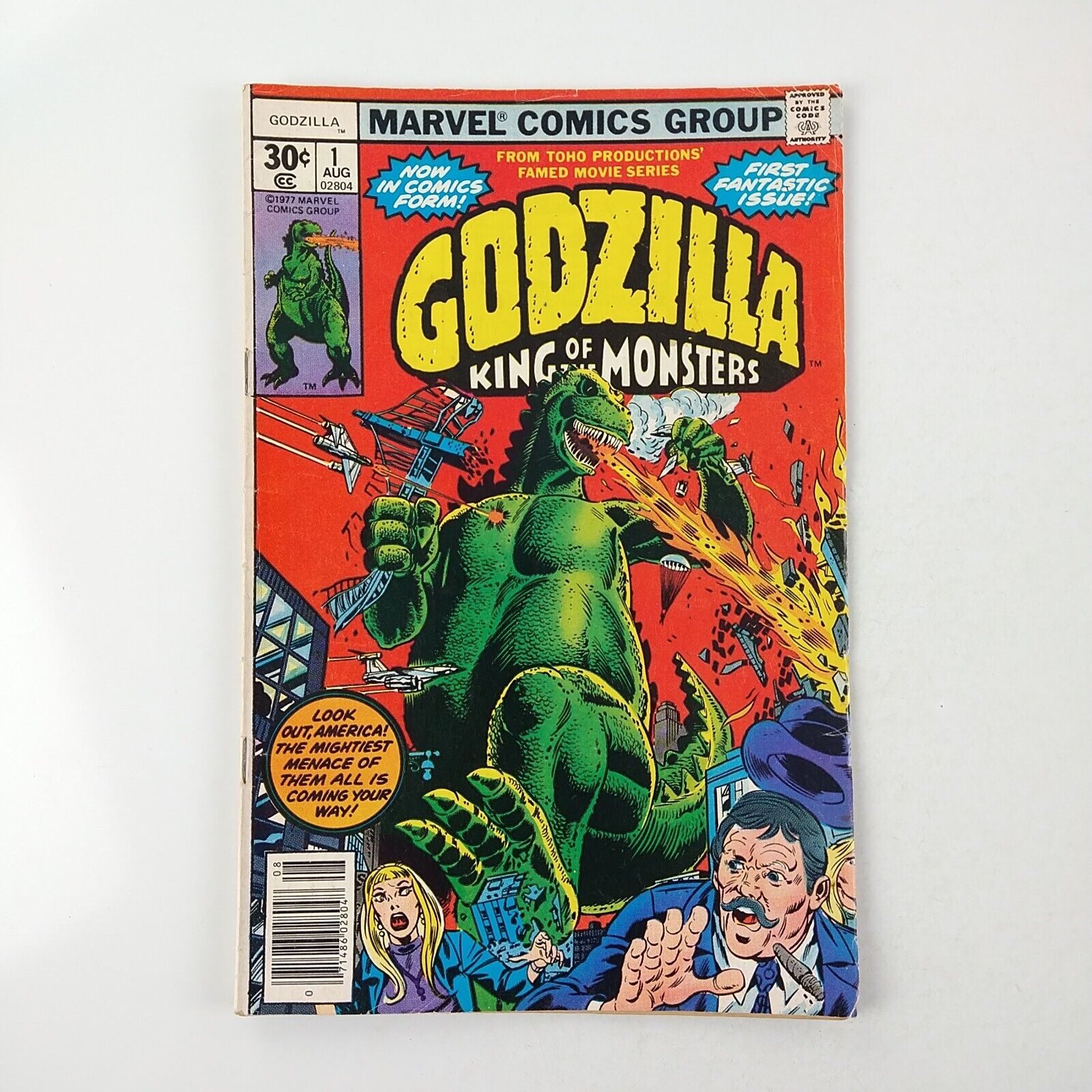 Godzilla King Of Monsters #1 Newsstand (1977 Marvel Comics)