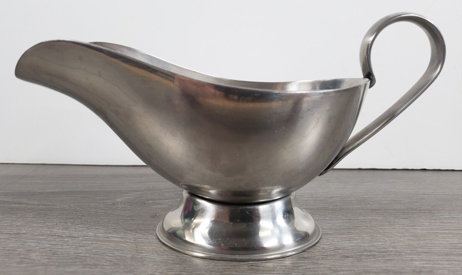 VINTAGE Cultura Silver & Stal Stainless  30 CL Gravy Boat Made In Sweden