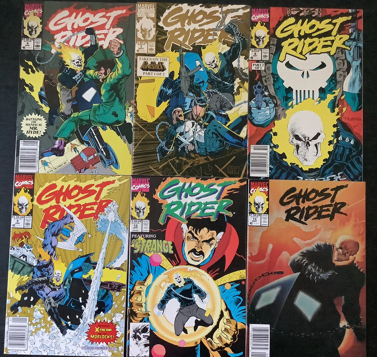 Ghost Rider #4,5,6,9,12,13 Marvel 1990/91 Comic Books