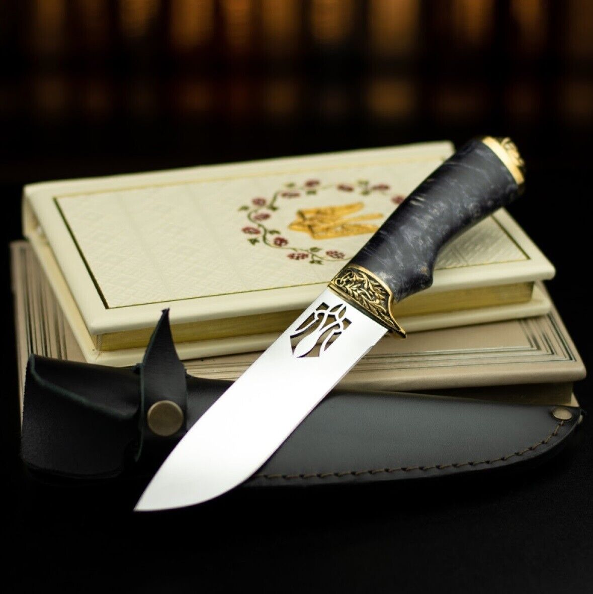 💙💛🔱 Ukrainian Patriotic National Handmade Knife Trident / Cossack + Sheath