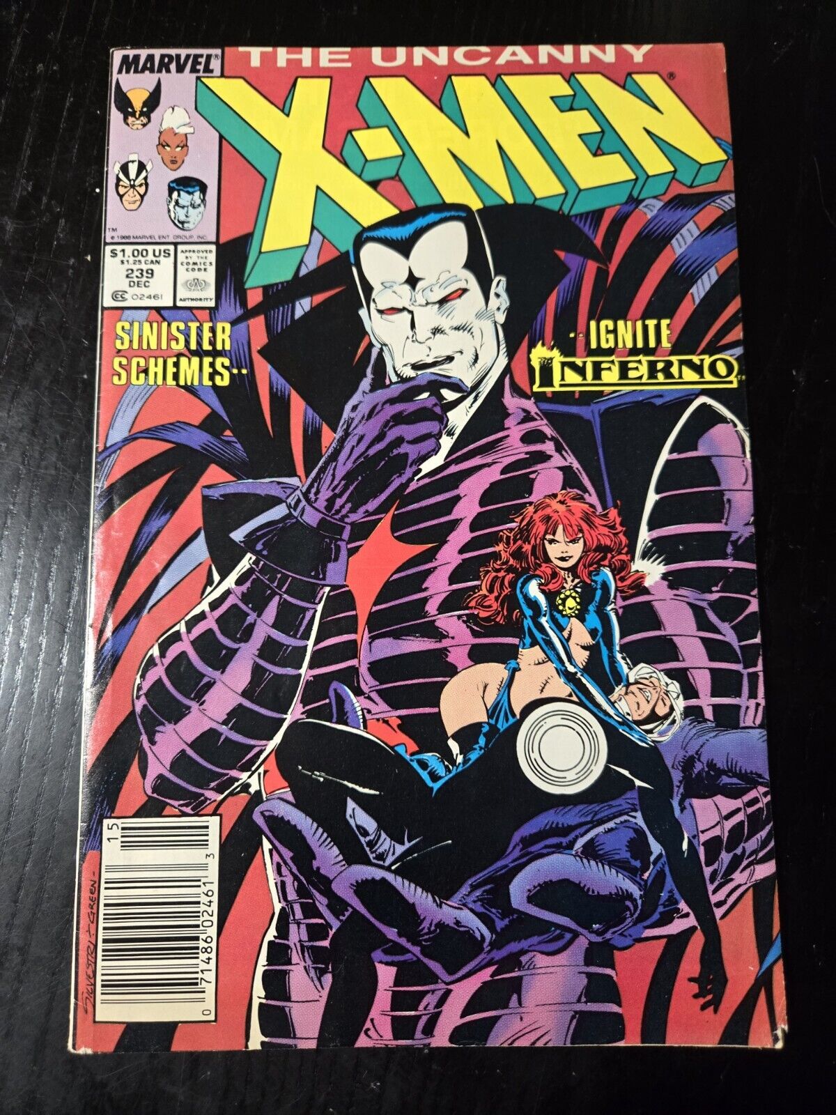 Uncanny X-men #239(1st Cover mr. Sinister,goblin Queen)