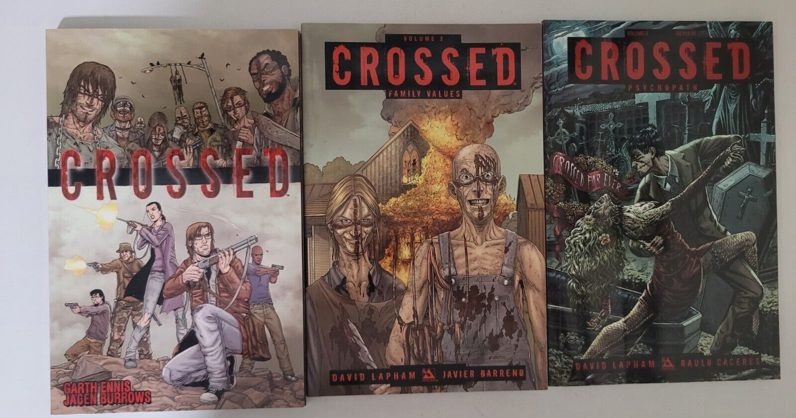 Crossed Volume 1-3 Garth Ennis & Jacen Burrows Graphic Novel Trade Paperback 