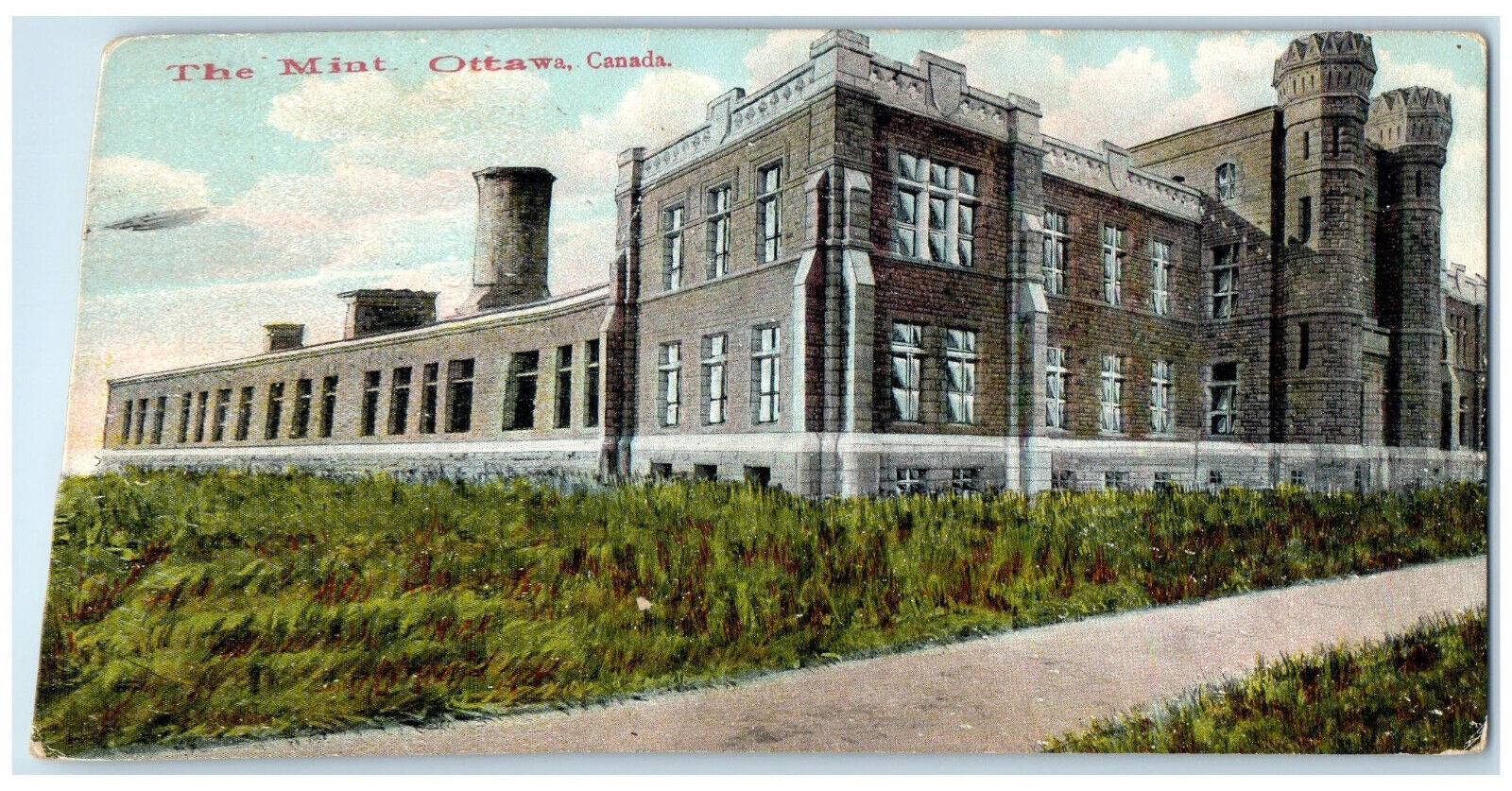 c1910 The Mint Building Ottawa Ontario Canada Posted Antique Postcard