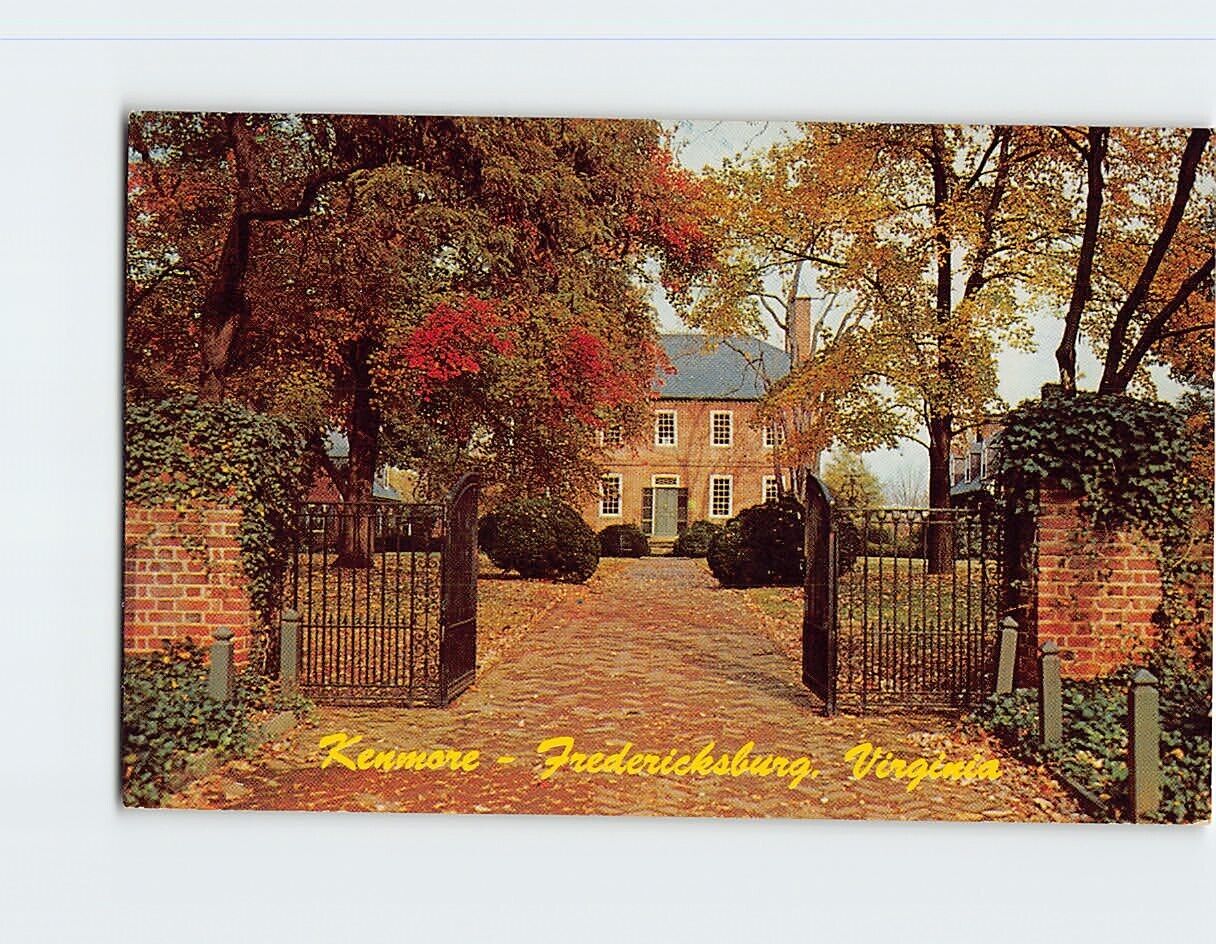 Postcard Kenmore Built in 1752 Fredericksburg Virginia USA