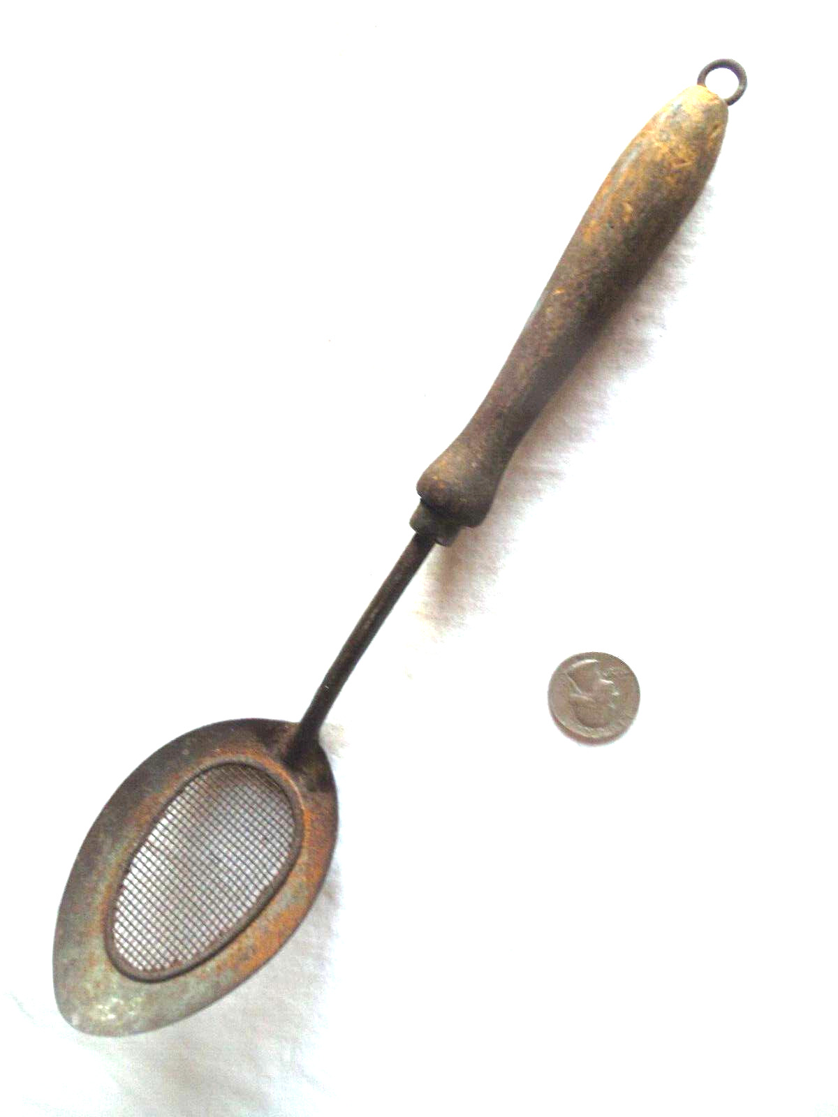 Antique strainer serving spoon circa early 1900'a