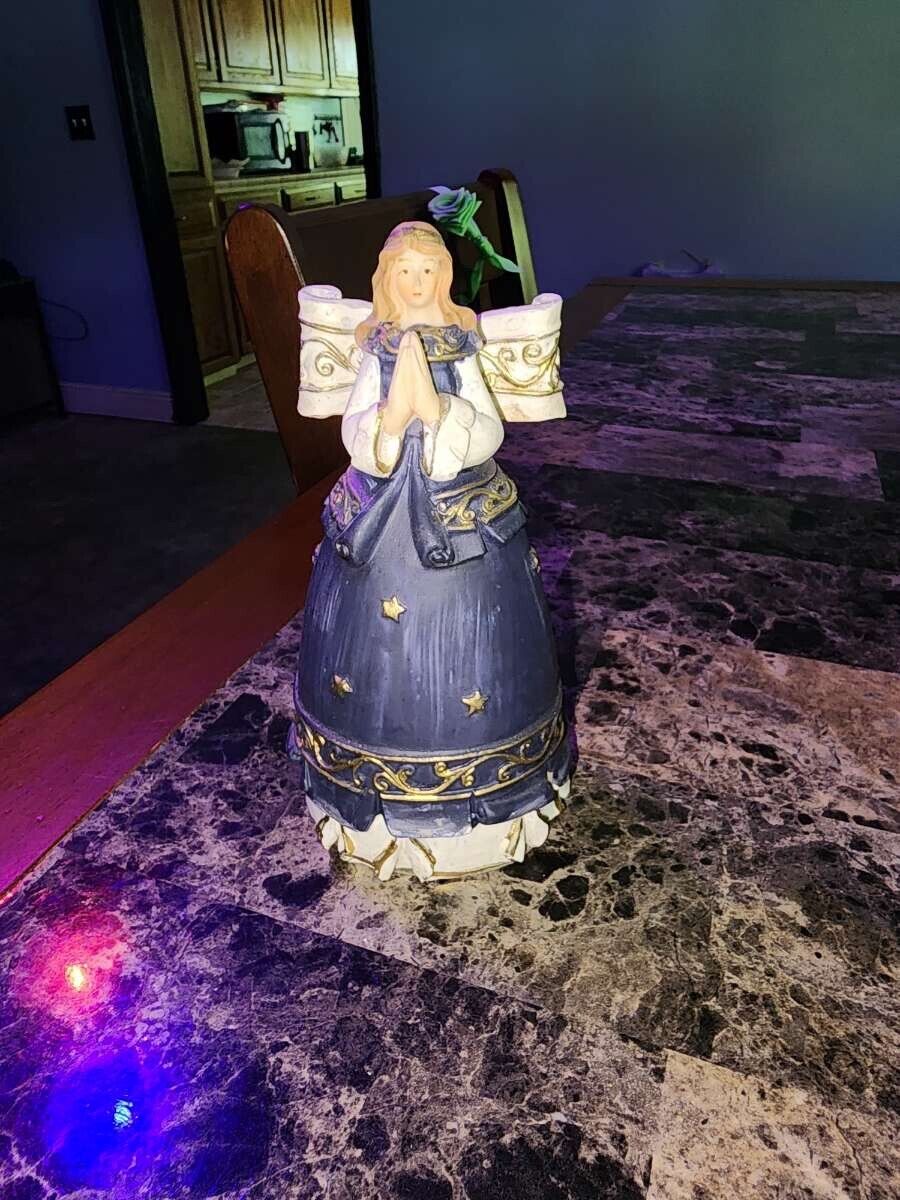 Blue angel figurine
