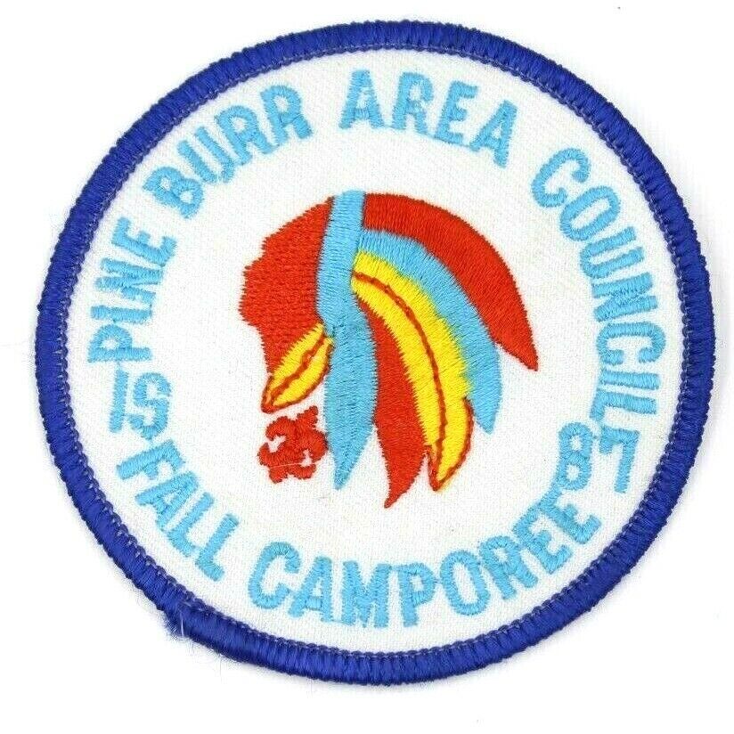 1987 Fall Camporee Pine Burr Area Council Patch Boy Scouts BSA