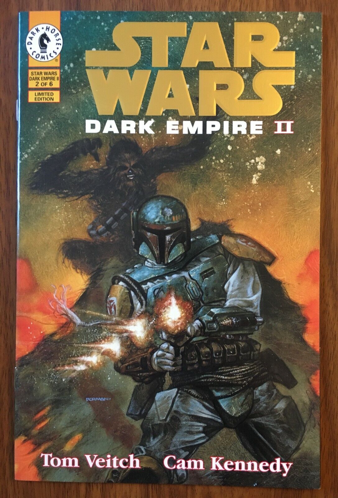 Star Wars Dark Empire II #2 Gold Boba Fett Variant 1994 1995 Dark Horse Comic