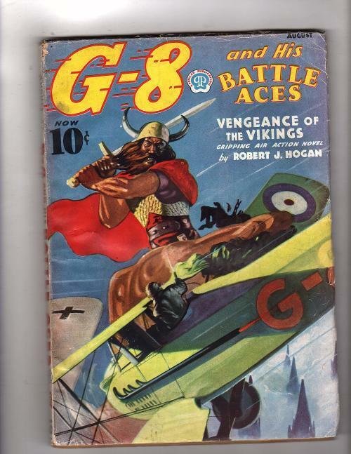 G-8 Battle Aces Aug 1937 Greaseball Joe - The Chocolate Soldier