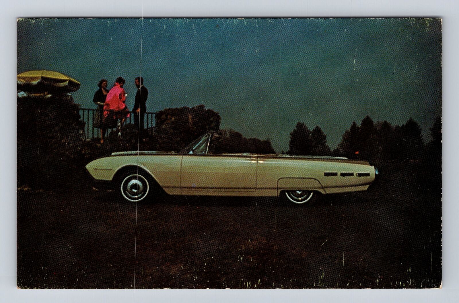 Thunderbird Convertible, Car, Transportation, Antique, Vintage Souvenir Postcard