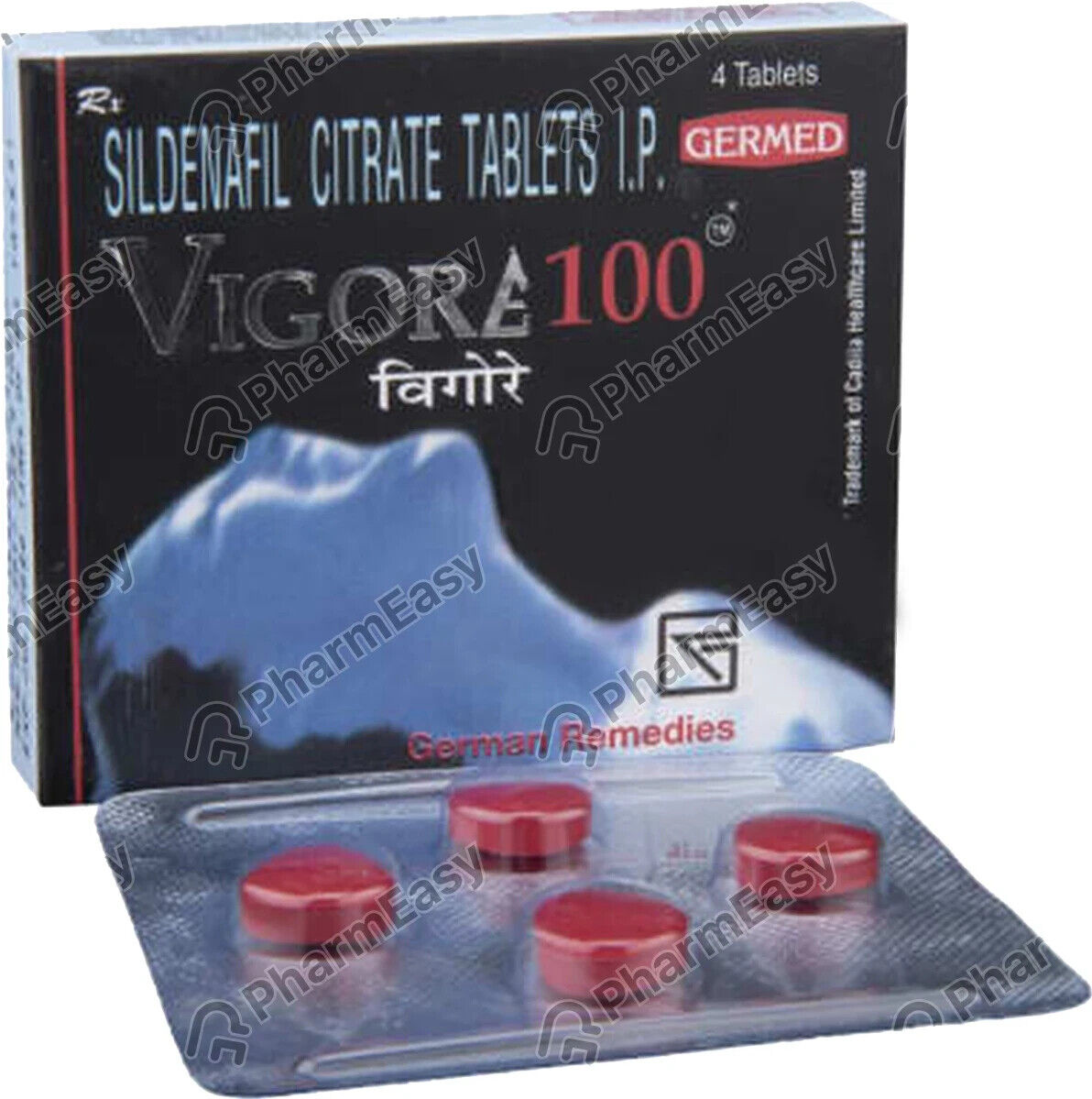 Vigore 100mg Strip Of 4 Tablets  Pack of 1