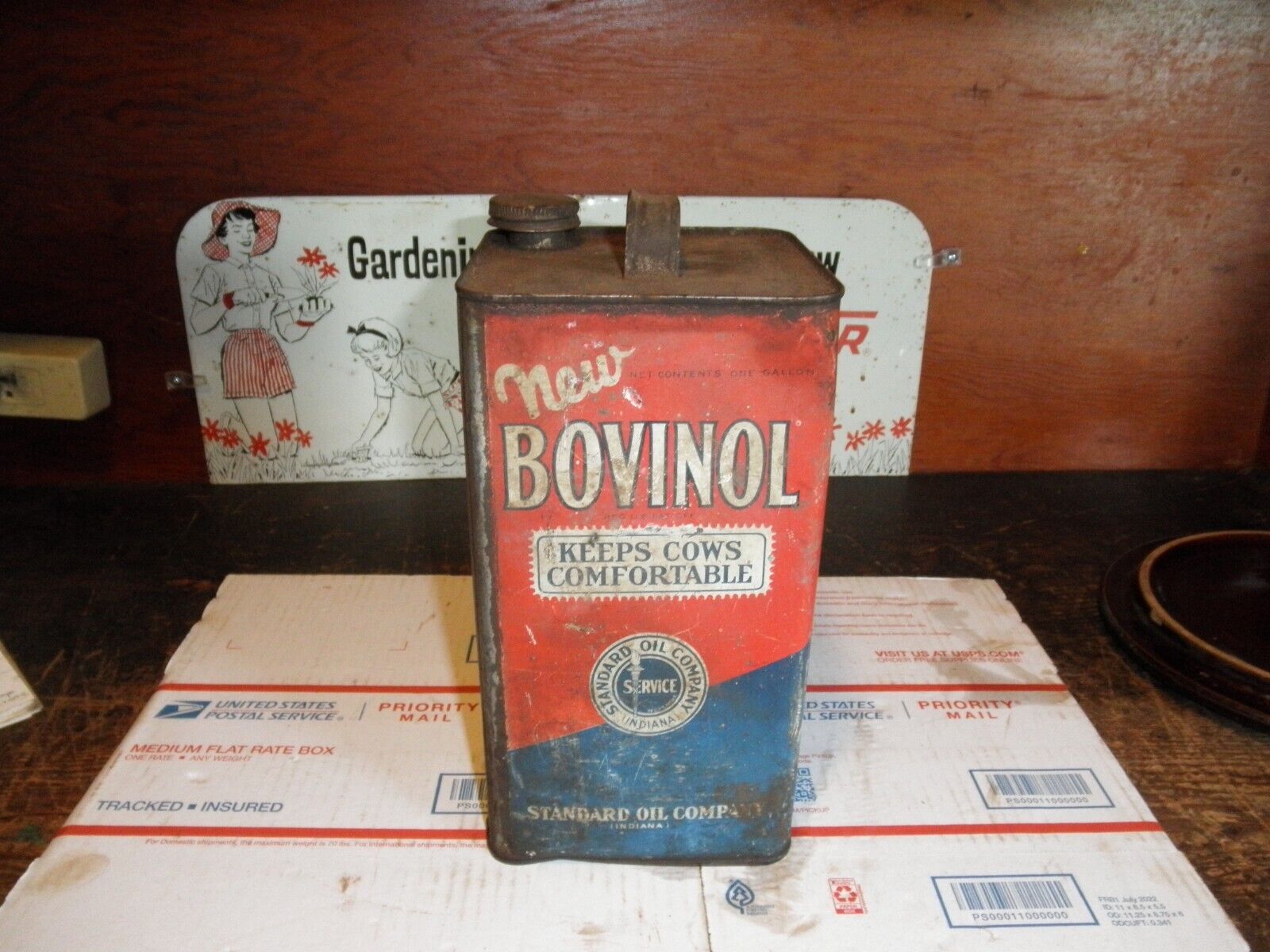 Vintage Bovinol Standard Oil Co Indiana One Gallon Can Keep Cows Comfortable