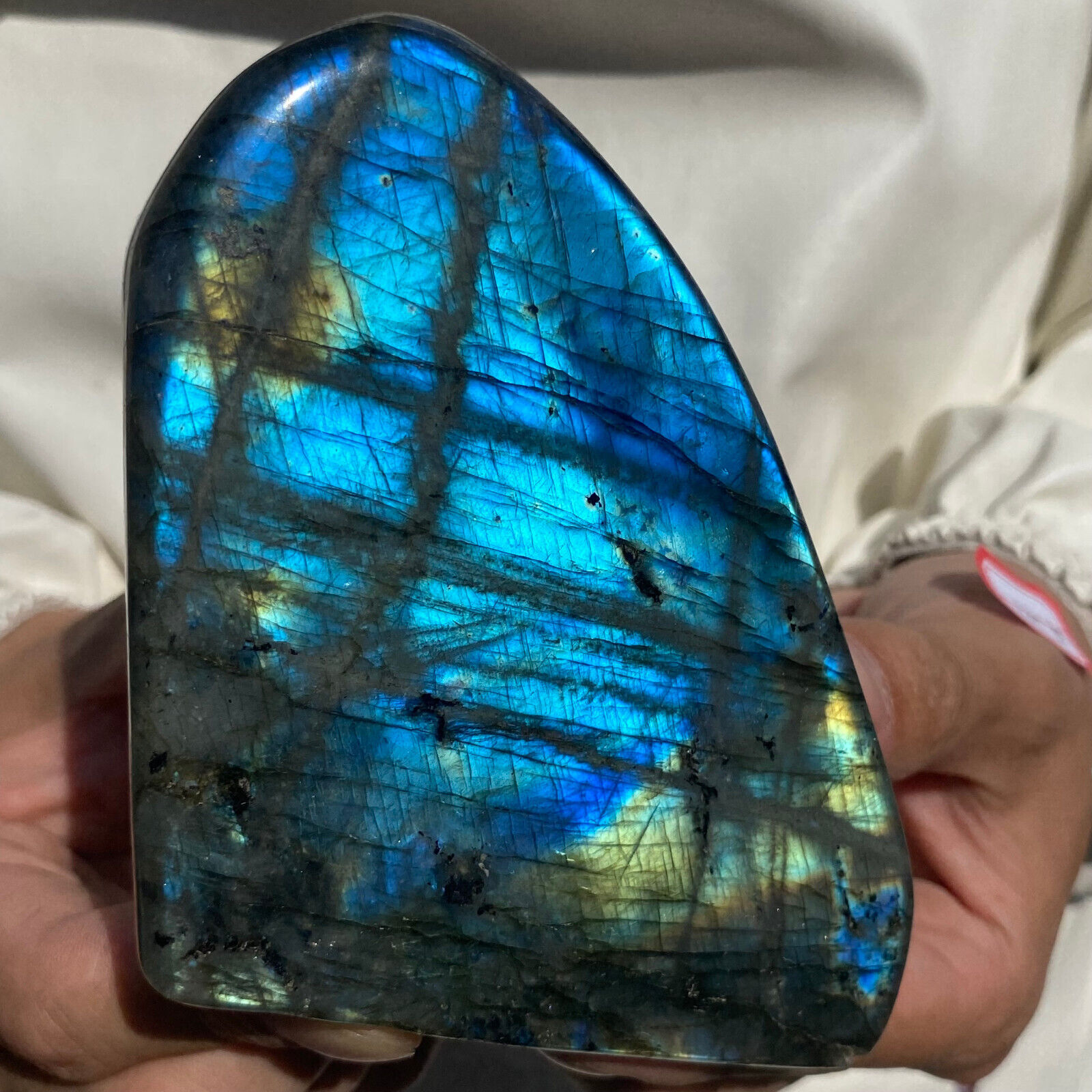 1.5lb Large Natural Labradorite Quartz Crystal Display Mineral Specimen Healing