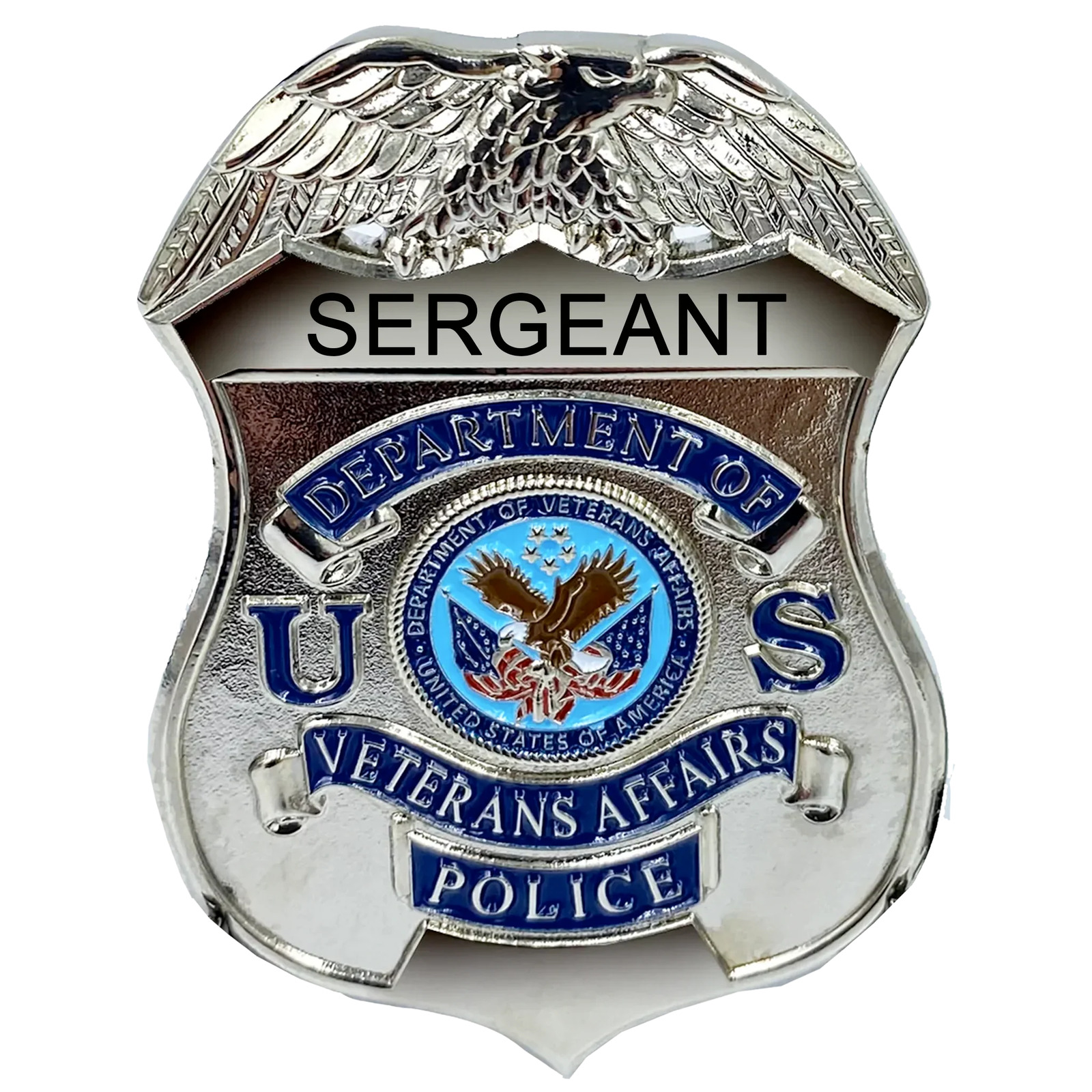 PBX-004-G VA Veterans Affairs Administration lapel pin for SERGEANT Police Offic