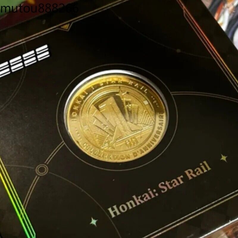 Anime Honkai: Star Rail Anniversary commemorative coins Collect ornaments