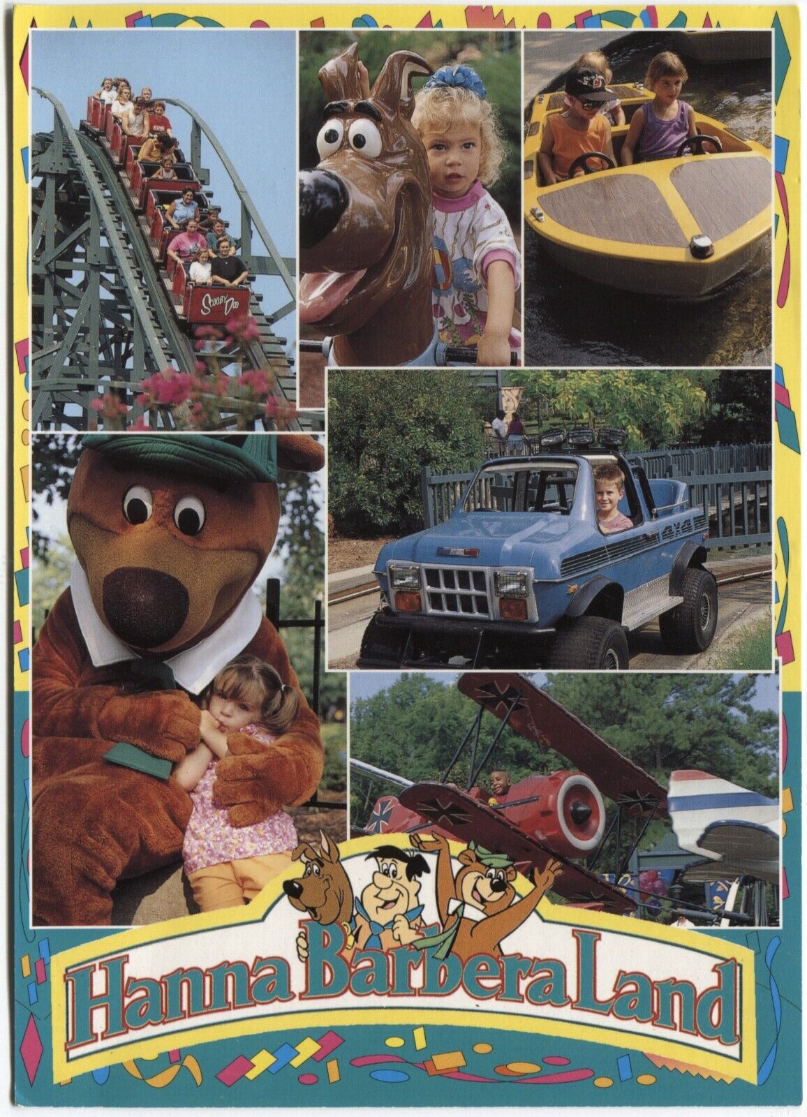Postcard Chrome Amusement Park Kings Dominion, Doswell, VA, Hanna-Barbera Land