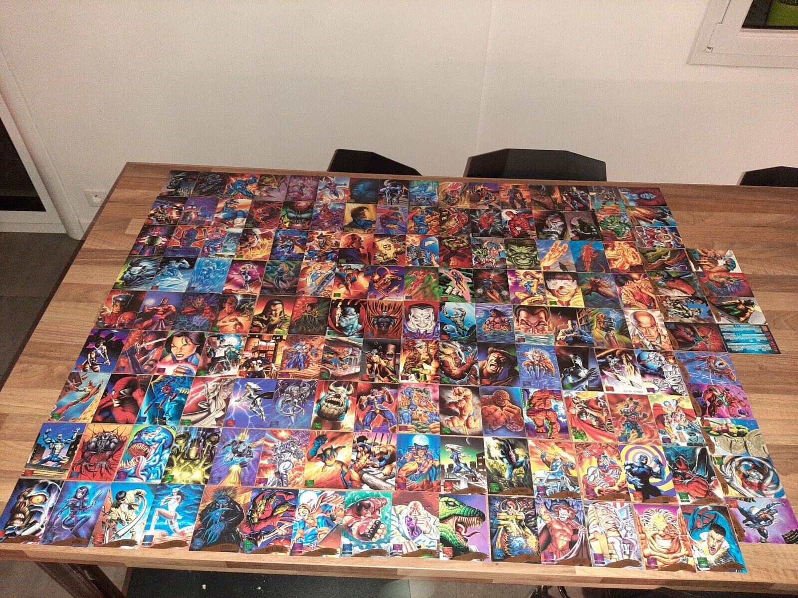1995 Marvel Masterpieces Complete Base Set 1-151 FLEER Marvel Cards SIGNATURE 