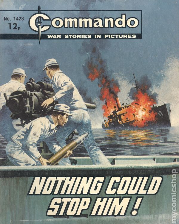 Commando War Stories in Pictures #1423 VG/FN 5.0 1980 Stock Image