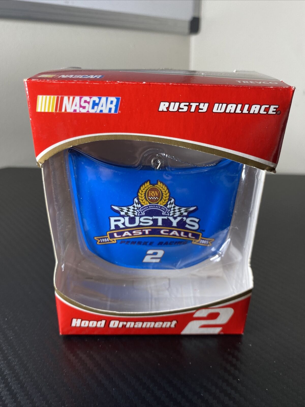 Nascar Hood Ornament Rusty Wallace Trevco Rusty\'s Last Call 2005 Dodge Charger 