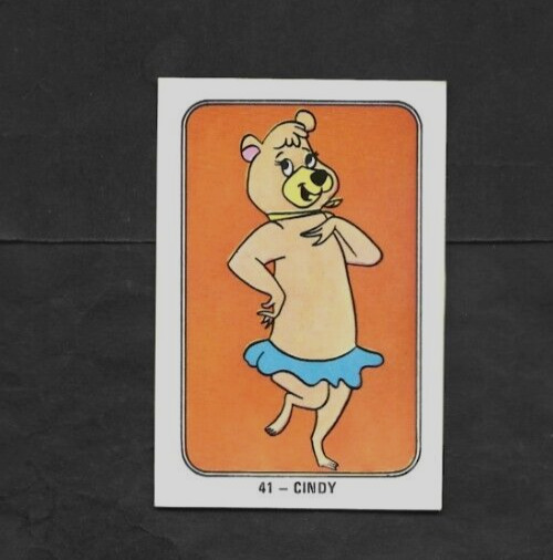 1972-73 Spanish Hanna-Barbera Jellystone #41 CINDY BEAR Card vg/ex