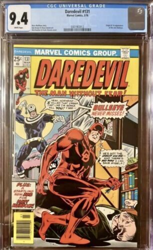Marvel Comics Group Daredevil #131 1st Appearance & Origin Bullseye CGC 9.4