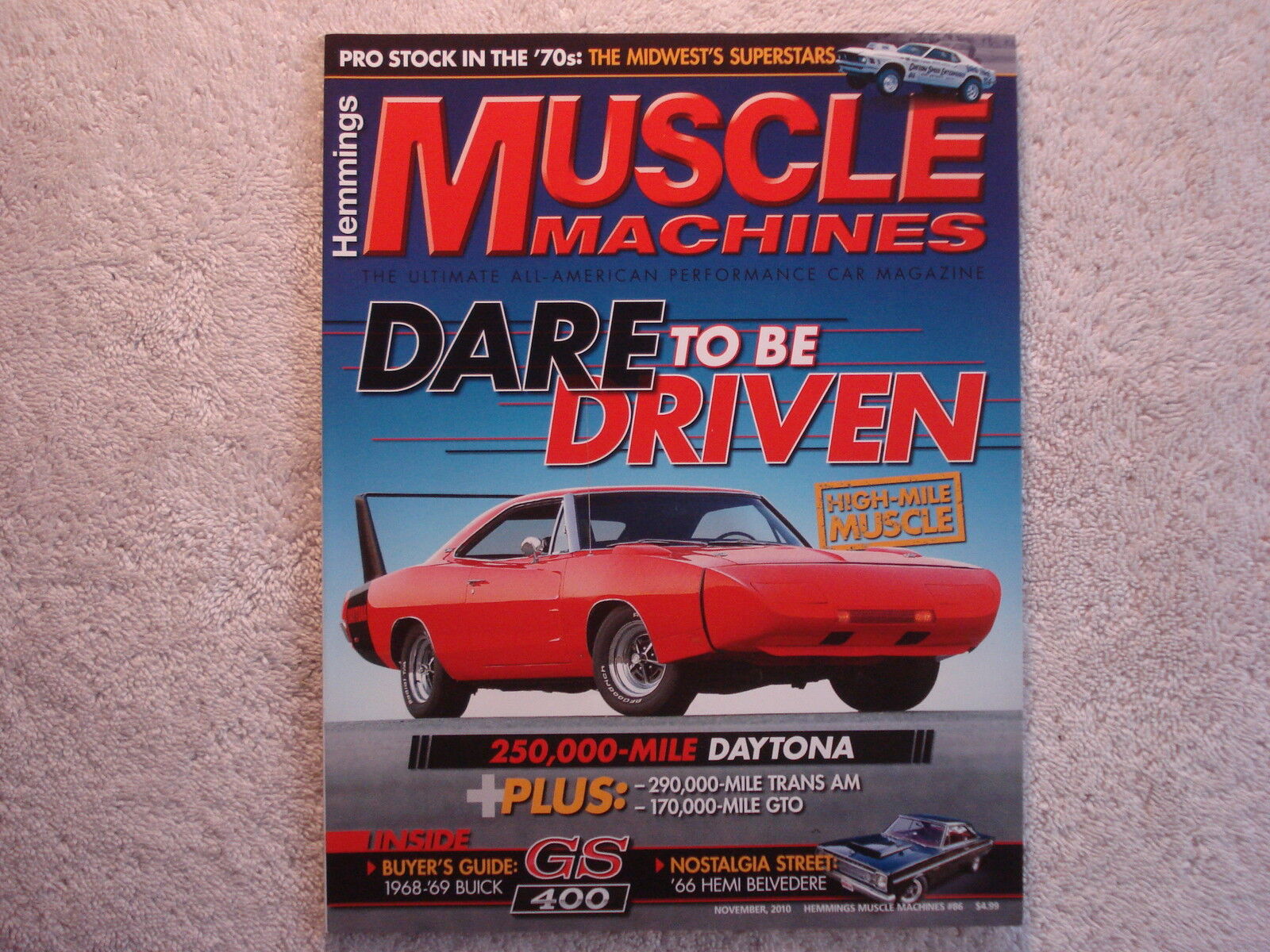 Muscle Machines 2010 November 1969 Dodge Daytona 1984 Firebird T/A 1967 GTO