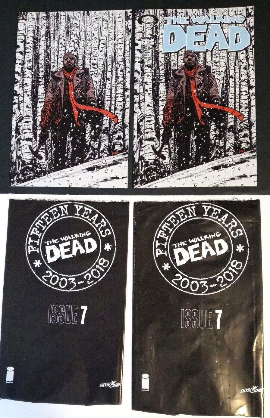 WALKING DEAD #7 (Qty 2) Ret Exc 15th Anni..NM.With Factory Black Plastic Bags 