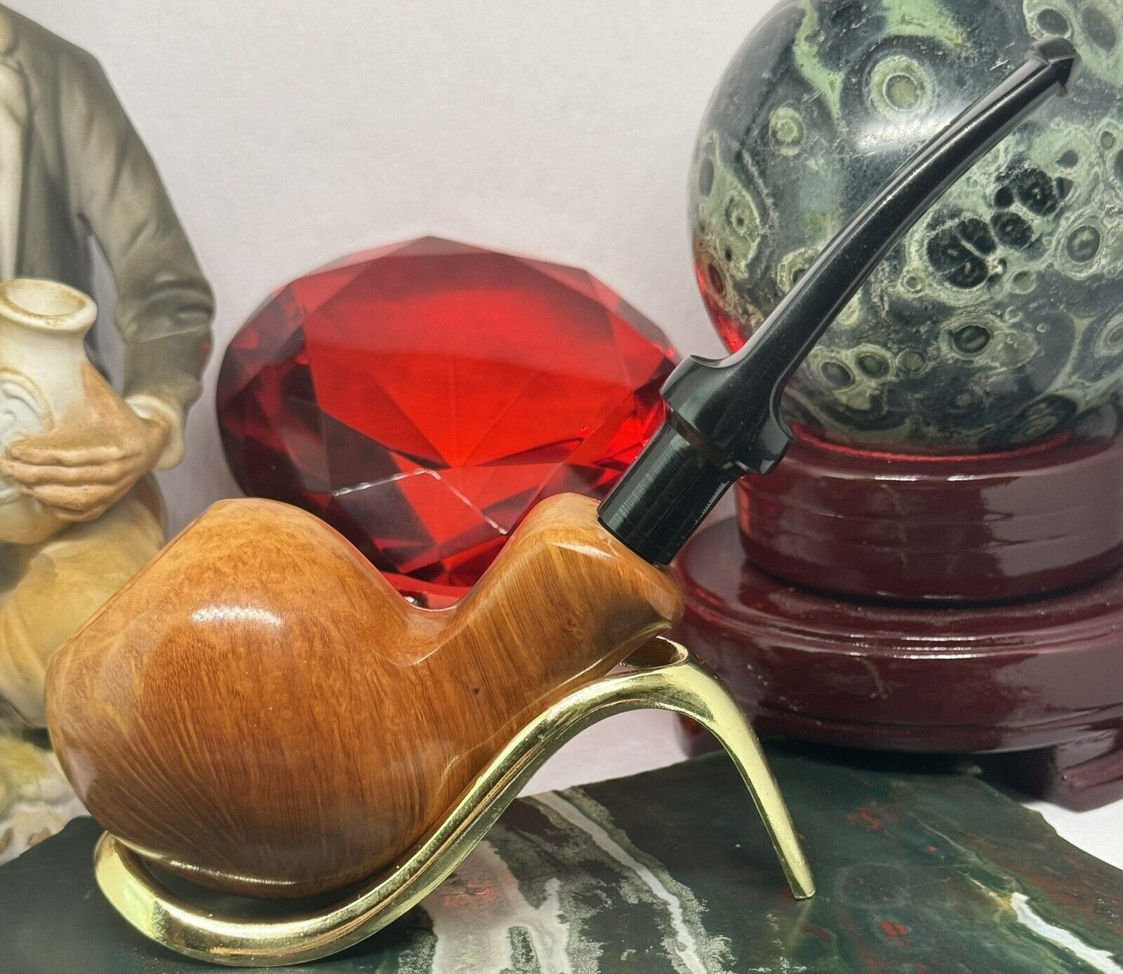 •NEW & Unsmoked• Handmade Full Chubby TOMATO by DON VITO Fine Briar Pipe Italy