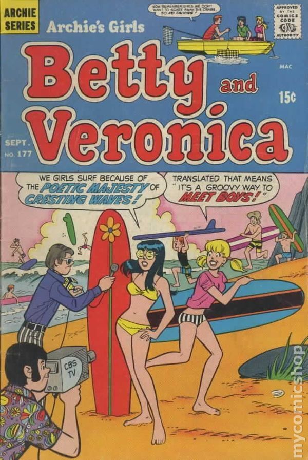 Archie\'s Girls Betty and Veronica #177 VG 1970 Stock Image Low Grade