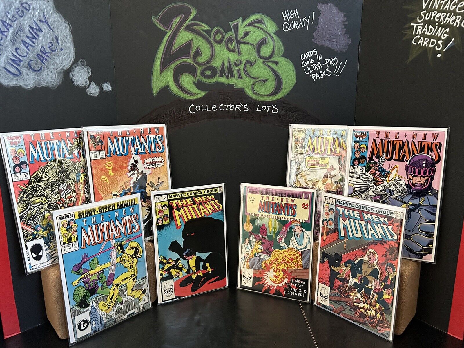 The New Mutants 8 Comics Marvel Comic Book Lot (3,4,47-48,83-84, Annual 3-4)