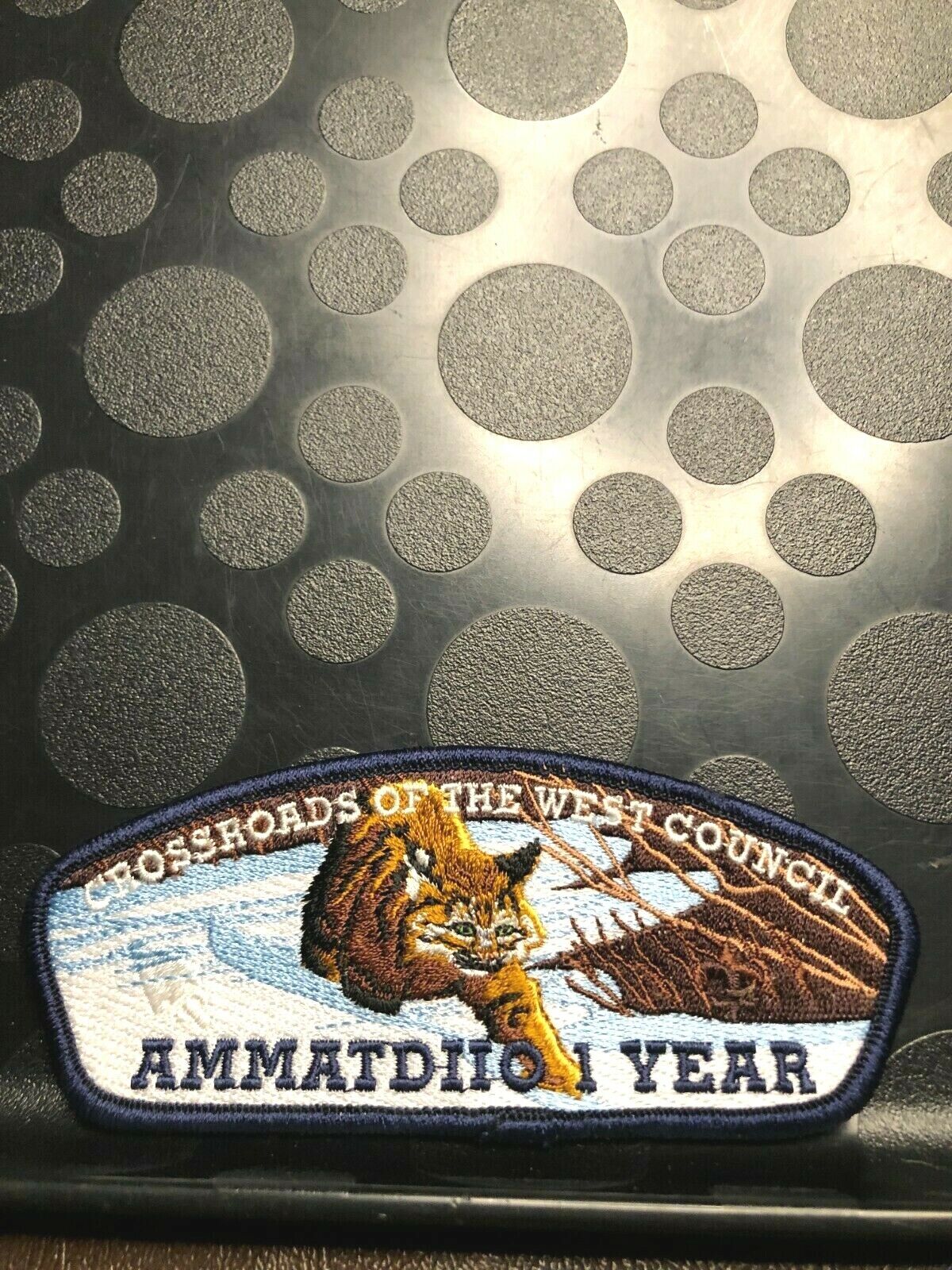 OA AMMATDIIO LODGE 590 CROSSROADS OF THE WEST COUNCIL 1st ANN SHOULDER PATCH