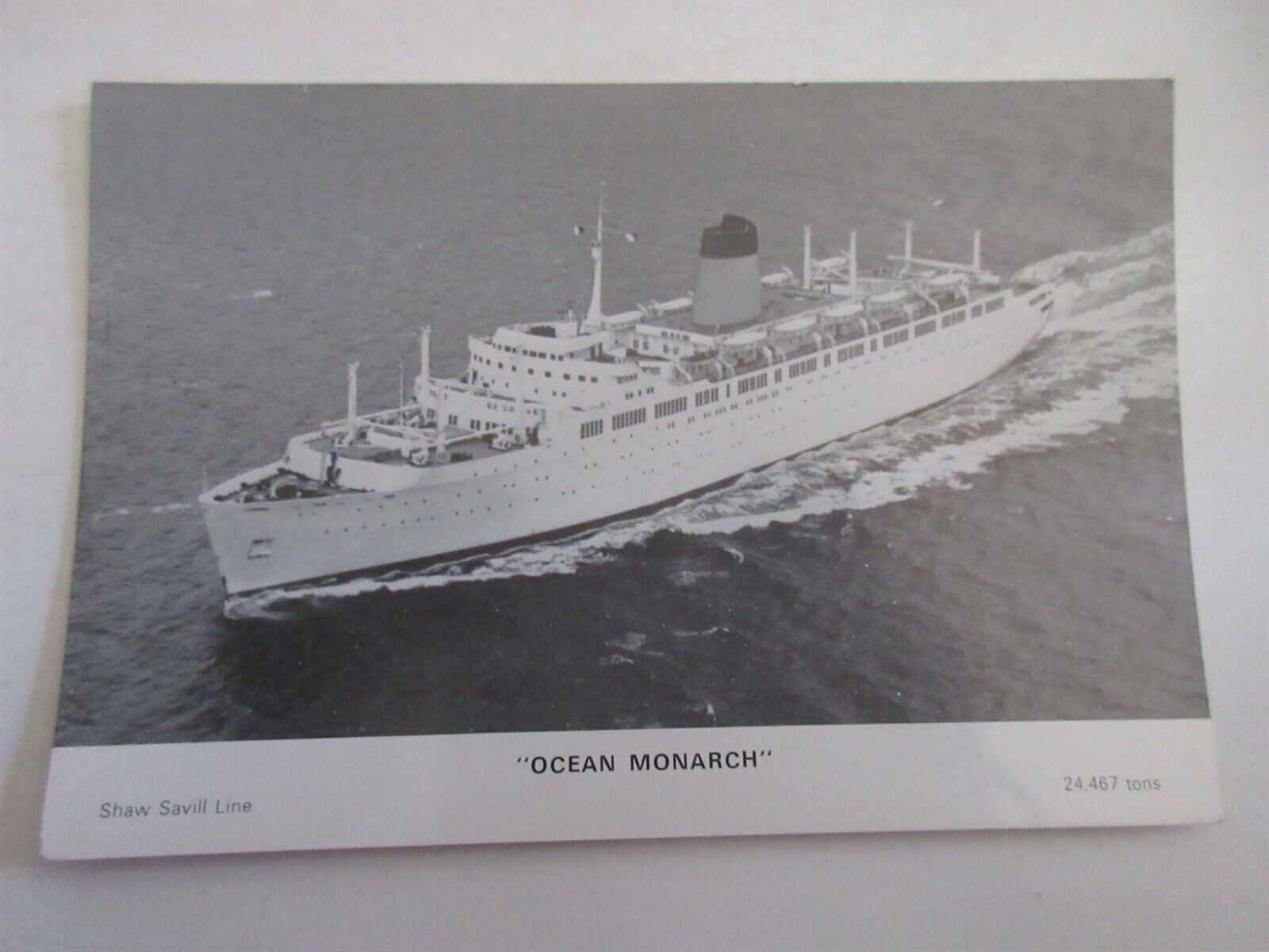 Ocean Monarch - Shaw Savill Line postcard 1970