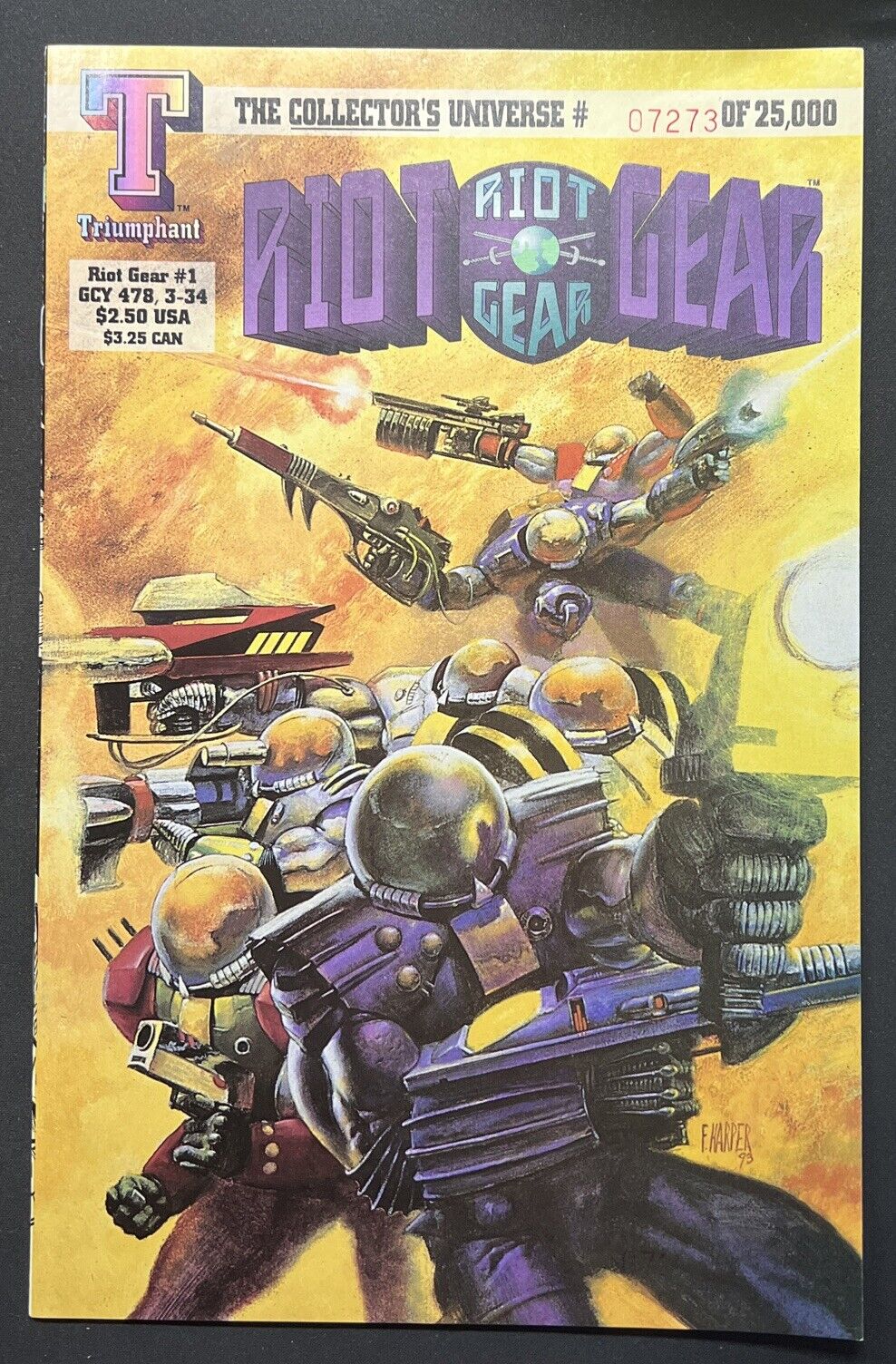 Riot Gear #1 Triumphant Comics VF