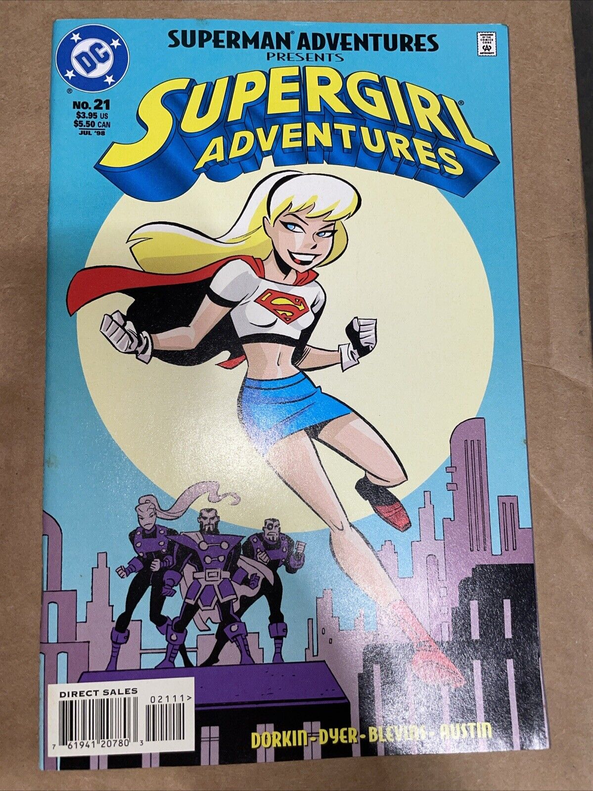 Superman Adventures #21 (1998, DC Comics) 1st Supergirl In DCAU